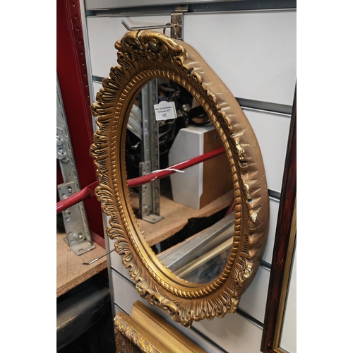 102 - Small Gilt Framed Oval Mirror