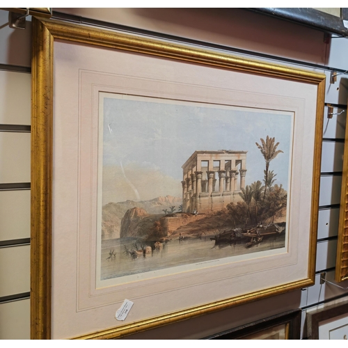 108 - Framed Touched Lithograph By David Roberts