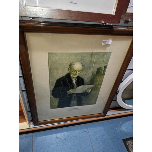 115 - Large Framed Print Of A Judge Called A Quid Hanging Plea