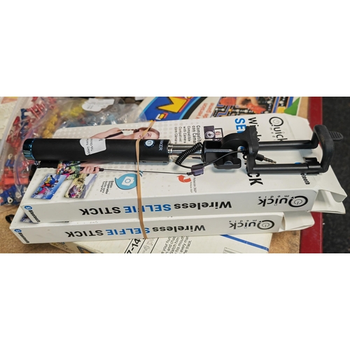 165 - 3 Wireless Bluetooth Selfie Sticks 2 In Boxes