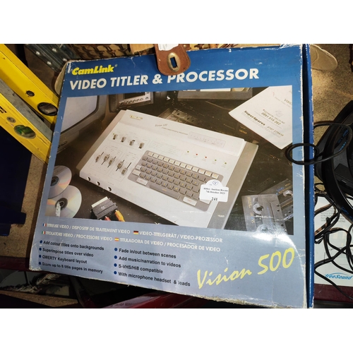 241 - Camlink Video Titler And Processor In Box