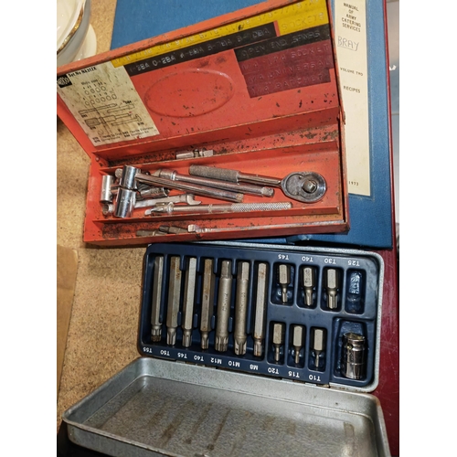 244 - Part Socket Set Plus Large Allen Keys