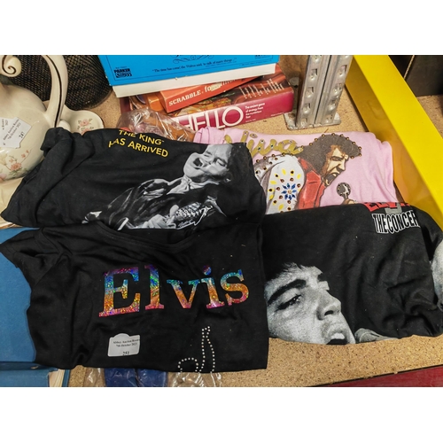 251 - 4 Elvis Presley T-Shirts