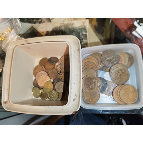 286 - Tub Of English Coins