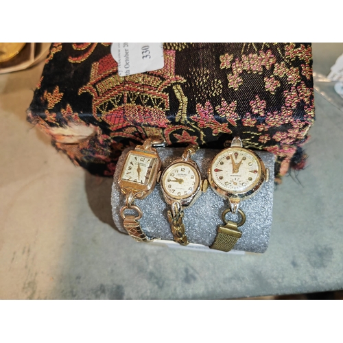 321 - 3 Vintage Ingersoll Ladies Watches