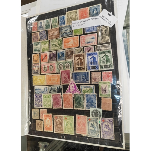 406 - 2 Cards Of World Stamps All Mint