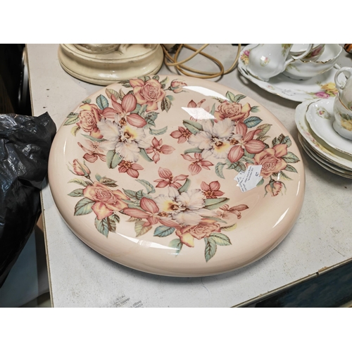 427 - Large Italian Floral Patterned Plate