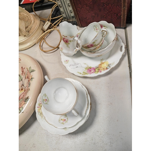 438 - Part Set Of Rose Patterned Teaset