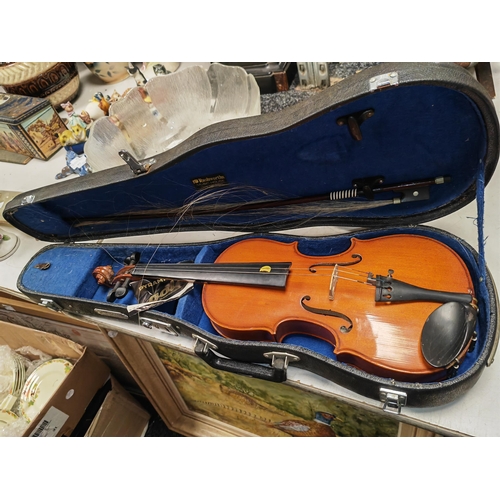 476 - Violin In Case With Bow