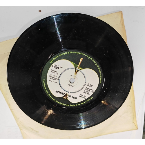 404 - Image By John Lennon Single 45 Record On Apple Label