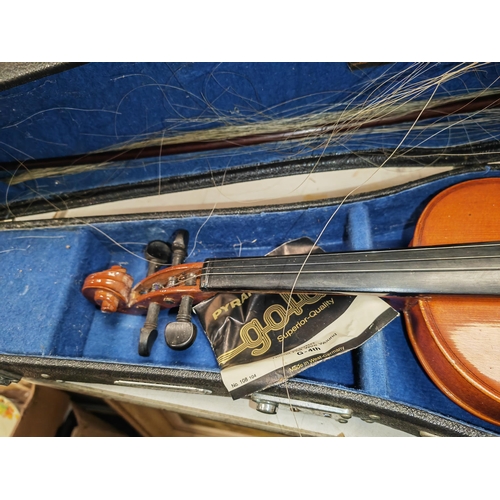 476 - Violin In Case With Bow