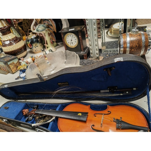 476 - Violin In Case With Bow