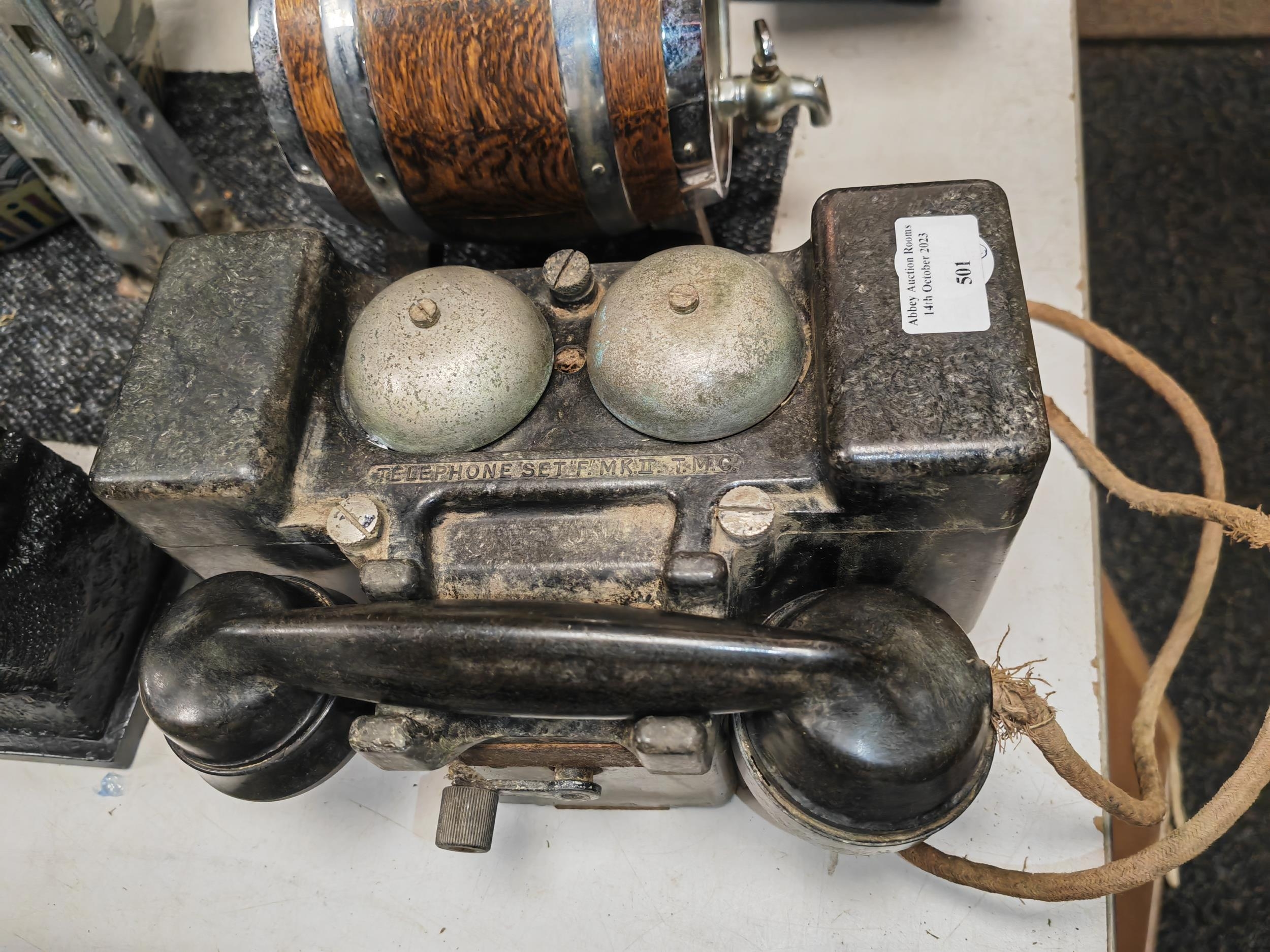 Tmc Bakelite Field Army Telephone Set F Mk 2