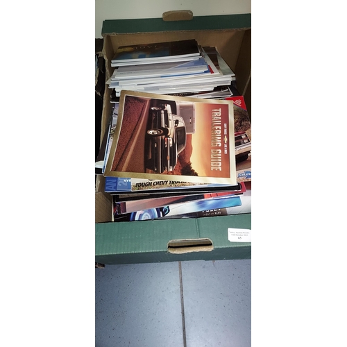 65 - Approx 270 Car Brochures For The North American Marker, Usa & Canada In 2 Boxes