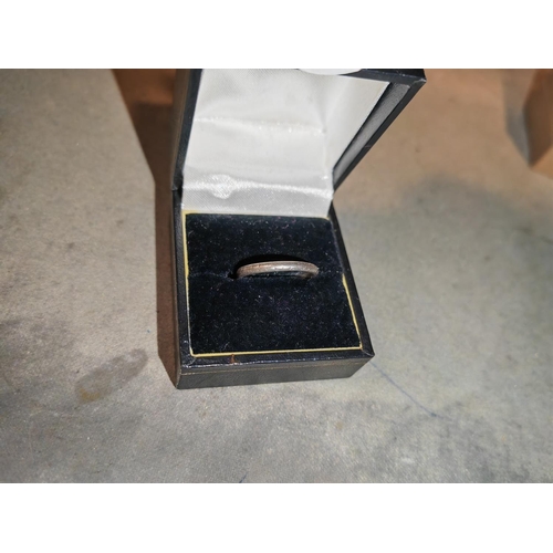 367 - Platinum Ring Approx. 3.2Gms