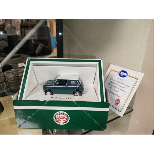 400 - Corgi Mini Copper Diecast Car In Box With Certificate