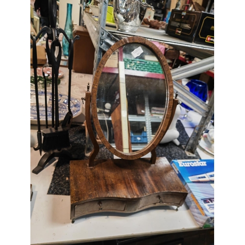 412 - Darkwood Swing Mirror