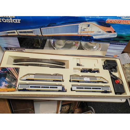 413 - Hornby Euro Star Electric Train Set In Box