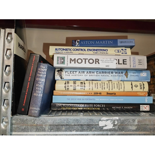 602 - Selection Of Books On Cars, The Railway Etc