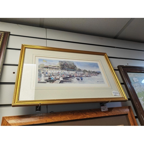 104 - Framed Print Of Henley On Thames