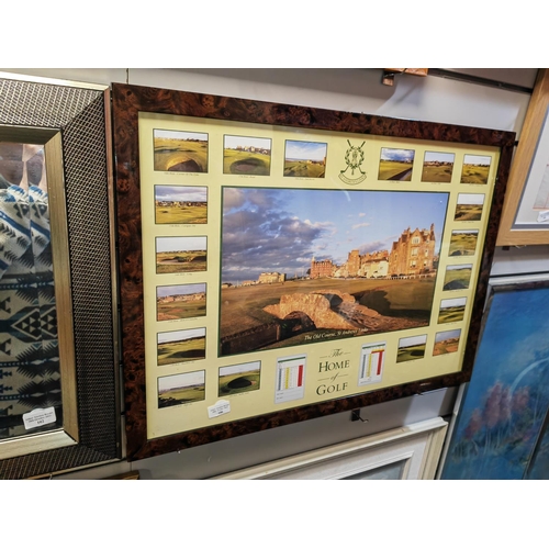 106 - Framed Print Of The Home Of Golf