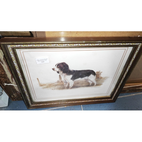 123 - Framed Print Of A Spaniel By Joel Kirk