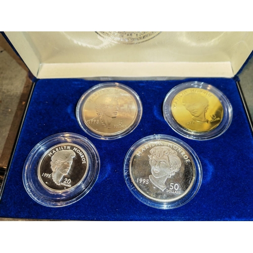 308 - Set Of 4 Marilyn Monroe Coins