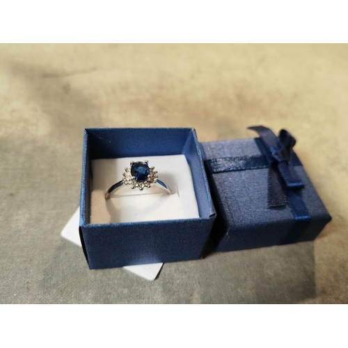 356 - Blue Stone Dress Ring