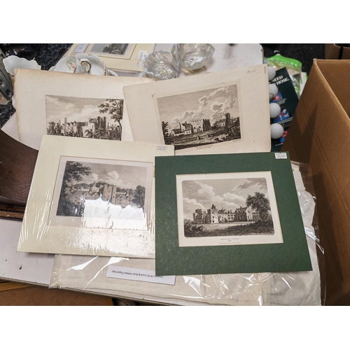 423 - Quantity Of 26 Local & Kent Antique Engravings