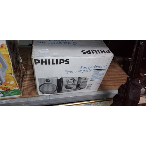 706 - Phillips Micro Hi-Fi System Boxed Tested And Working