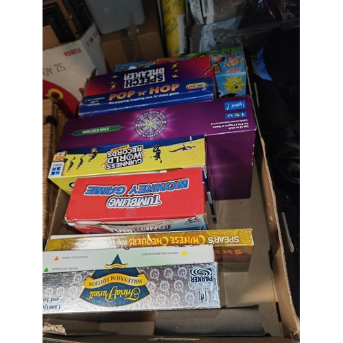 220 - 2 Boxes Of Board Games