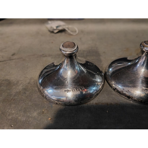 371 - Pair Of Silver Desk Weights