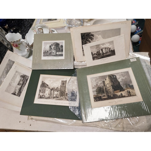 423 - Quantity Of 26 Local & Kent Antique Engravings