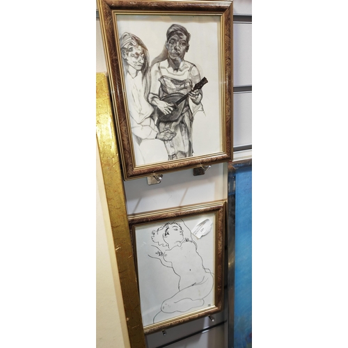 109 - Pair Of Framed Prints By Egon Schiele