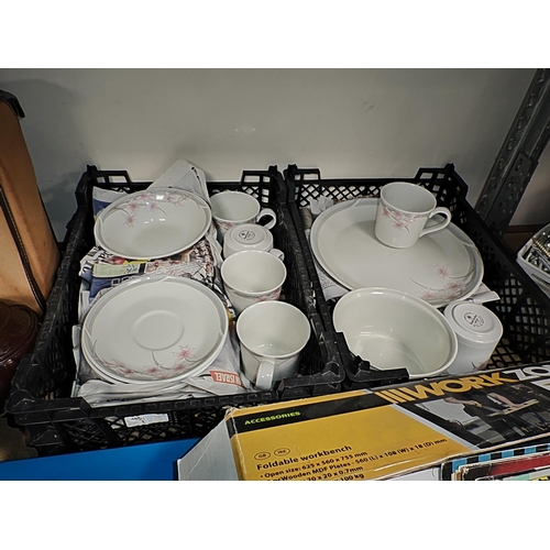 149 - 2 Crates With A Part Royal Doulton Mayfair Patterned Teaset