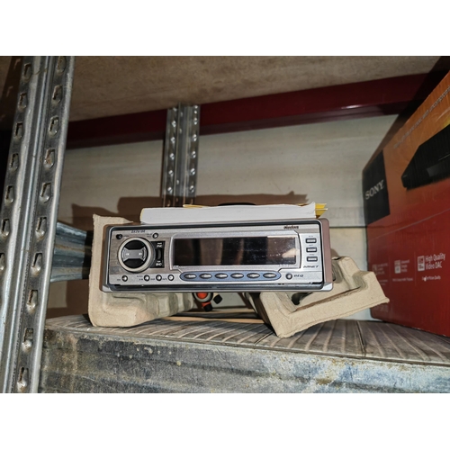 216 - Clarion Car Radio With Accessories