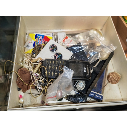 253 - Box Of Costume Jewellery