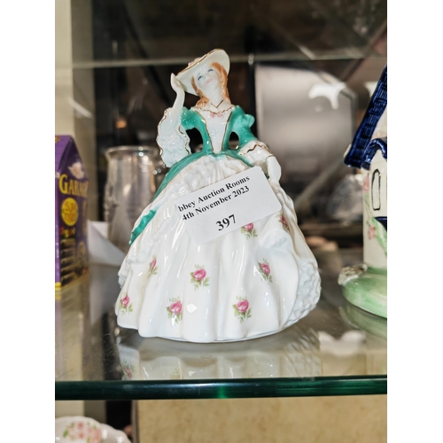 397 - Small Royal Worcester The Fashionable Victorians Lady Sarah No 266 Of 9500 Ltd Edition