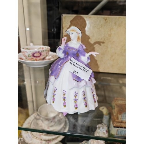 401 - Small Royal Worcester The Fashionable Victorians Lady Alexandra No 266 Of 9500 Ltd Edition