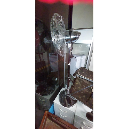 42 - Chrome Freestanding Electric Fan