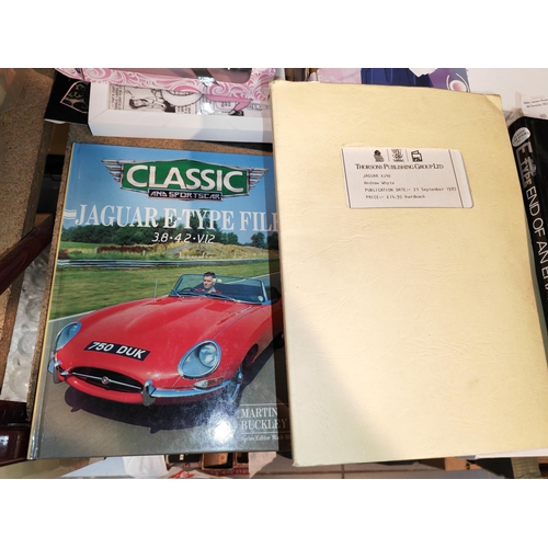 633 - 3 Jaguar Car Books Including E-Type, End Of An Era & Xj40 (Publishers Only Copy)