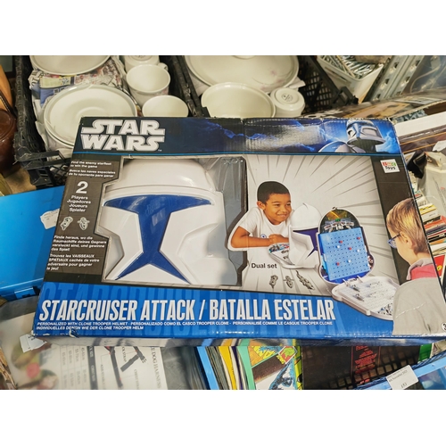 125 - Star Wars Starcrusher Attack Boxed Plus A Star Wars Draw In Space Toys