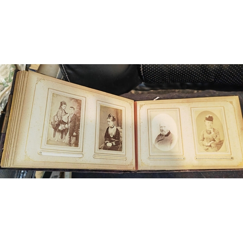 251 - Victorian Photo Album With Photo'S