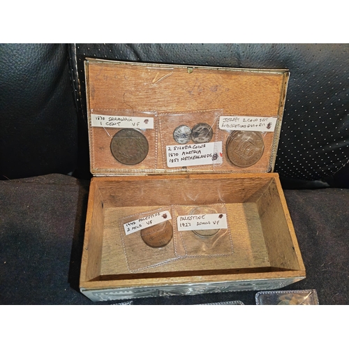 259 - Old Tin With Coins