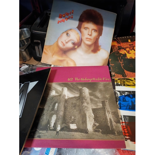 642 - Selection Of Lp Records Including David Bowie, The Police, Talking Heads, Van Morrison, The Doors, U... 