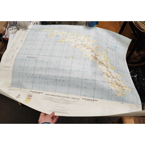 597 - Roll Of Falkland Island Maps