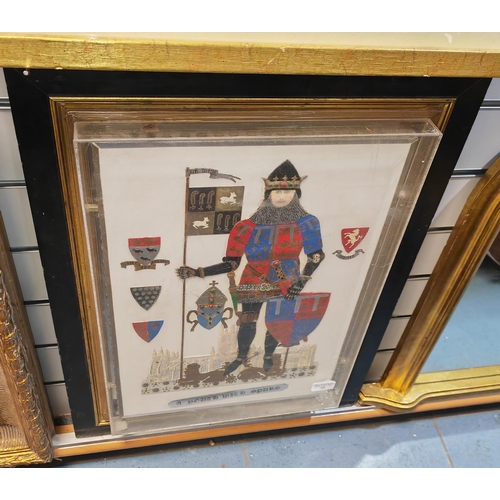 108 - Framed Knight Diorama Picture