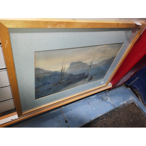 118 - Framed Signed Watercolour Of A Boating Scene