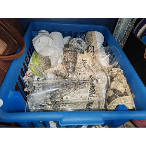 231 - Crate Of Glass Ware