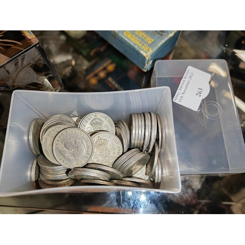 263 - Box Of 2 Shilling Coins